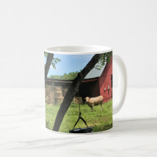 Caneca De Café Barn & Cows, Rural North Carolina Canvas Print Mag
