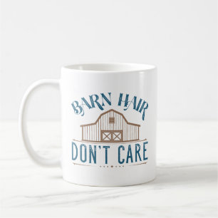 Caneca De Café Barn Hair Não se importa