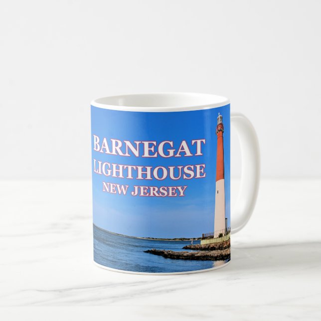 Caneca De Café Barnegat Lighthouse, New Jersey Mug (Frente Esquerda)