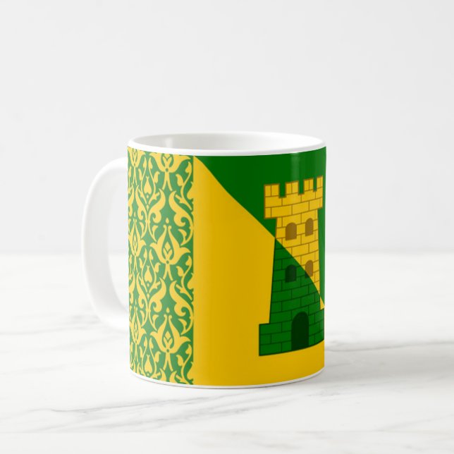Caneca De Café Barônia de Fettburg Populace Crachá Coffee Mug (Frente Esquerda)