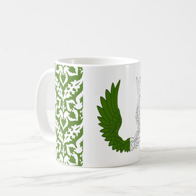 Caneca De Café Barônia do Crachá da População de Pedra Sagrada (Frente Esquerda)