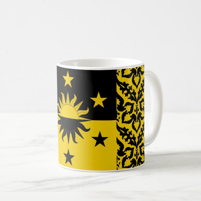 Caneca De Café Baronia do Crachá de Eskalya Populace (Frente Esquerda)