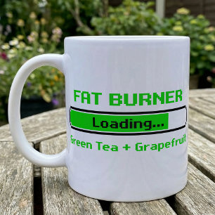 Caneca De Café Barra de Carregamento Humor Fitness Chá Verde Tora