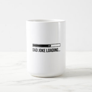 Caneca De Café Barra de Progresso de Piada de Pai Engraçada Dia d