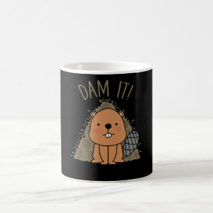 Caneca De Café Barragem De Beaver Dam De Beaver Dam Engraçado Pu
