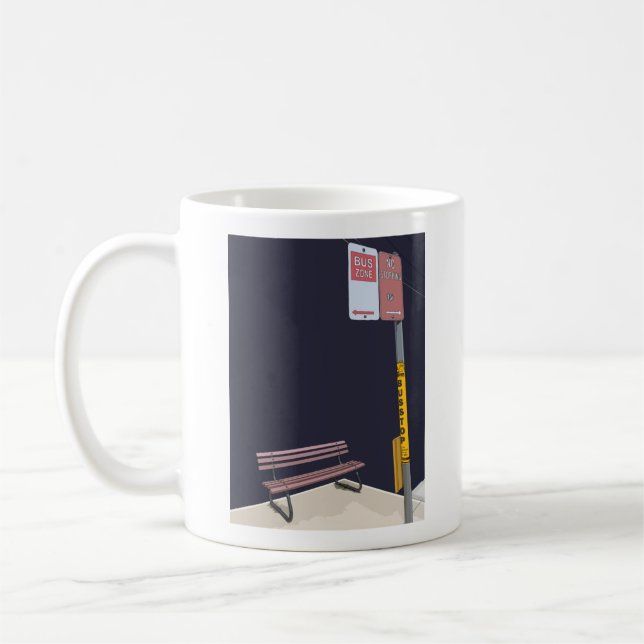Caneca De Café Barramento Parar Mug (Esquerda)