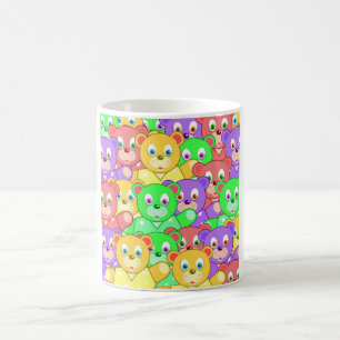 CANECA DE CAFÉ BARRAS COLORIDAS