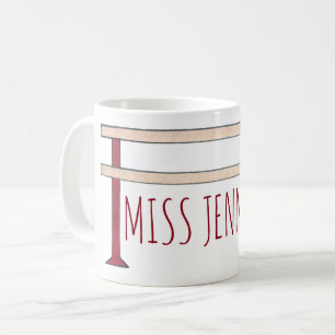 Caneca De Café Barre Balé de Professores do Dance Studio Personal