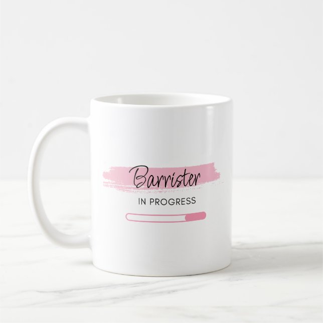 Caneca De Café Barrister Em Andamento - Personalizado (Esquerda)