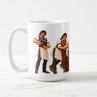 Caneca De Café Bartender da Vida de Salão — Personagem do Velho O