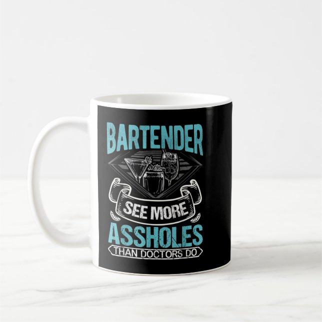 Caneca De Café Bartenista Engraçado Eu Atirei Garçonete Pessoas (Esquerda)