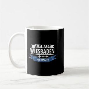 Caneca De Café Base Aérea Wiesbaden Alemanha Força Aérea dos EUA