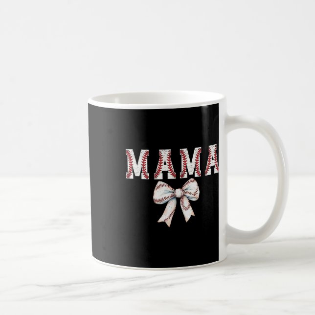 Caneca De Café Base de Arco de Baseball Mãe Arco Baseball Mama de (Direita)