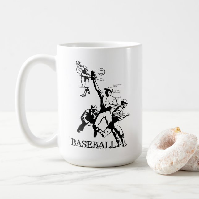 CANECA DE CAFÉ BASEBALL (Com Donut)
