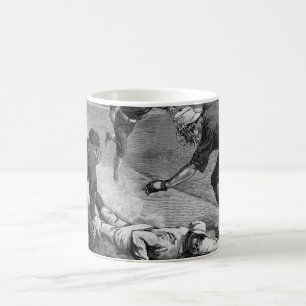 Caneca De Café Baseball Antigo por Thure De Thulstrup, 1885