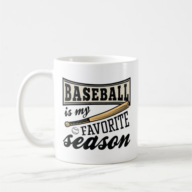 Caneca De Café Baseball É Minha Época Favorita (Esquerda)