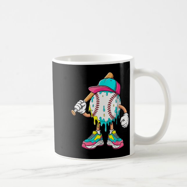 Caneca De Café Baseball Lifestyle 101 Apparel Youth Baseball Drip (Direita)