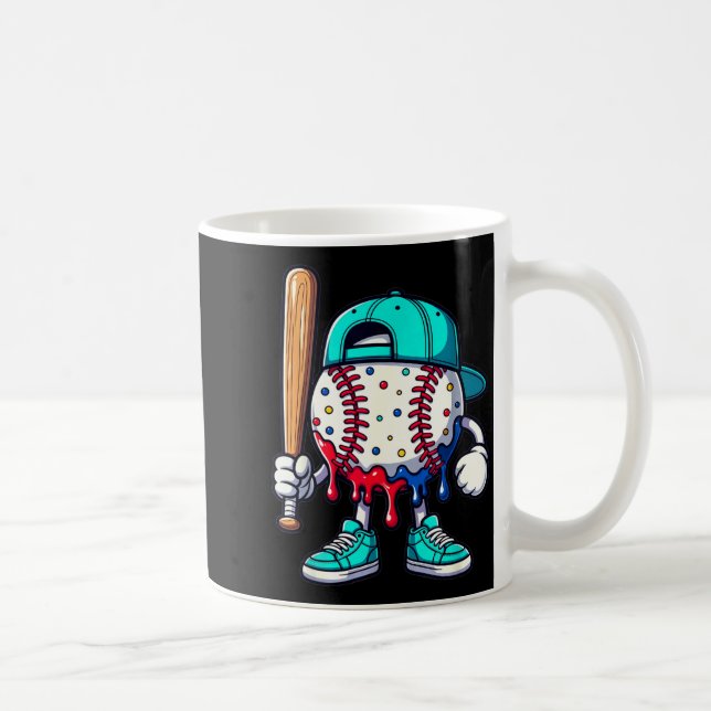 Caneca De Café Baseball Lifestyle 101 Apparel Youth Drip Baseball (Direita)