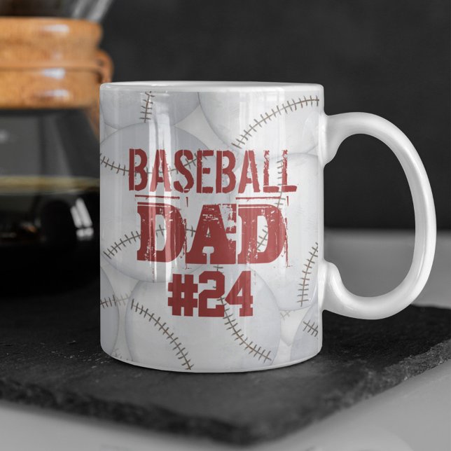 Caneca De Café Baseball Personalizado de pai (Criador carregado)
