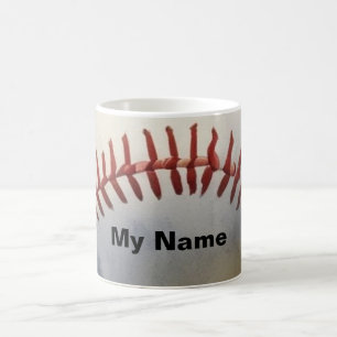 Caneca De Café Baseball Seu Nome