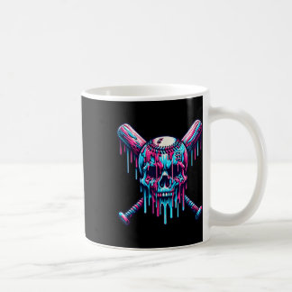 Caneca De Café Baseball Skull Drill Baseball Driball Driball Ice