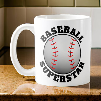 Caneca De Café Baseball Superstar Sport