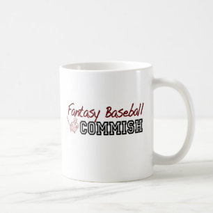 Caneca De Café Basebol Commish da fantasia