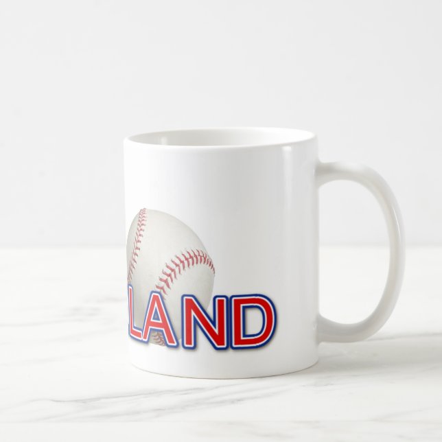 Caneca De Café Basebol de Cleveland (Direita)