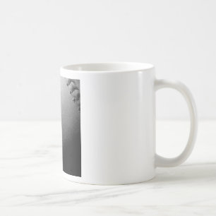 Caneca De Café Basebol Preto e Branco Fechado