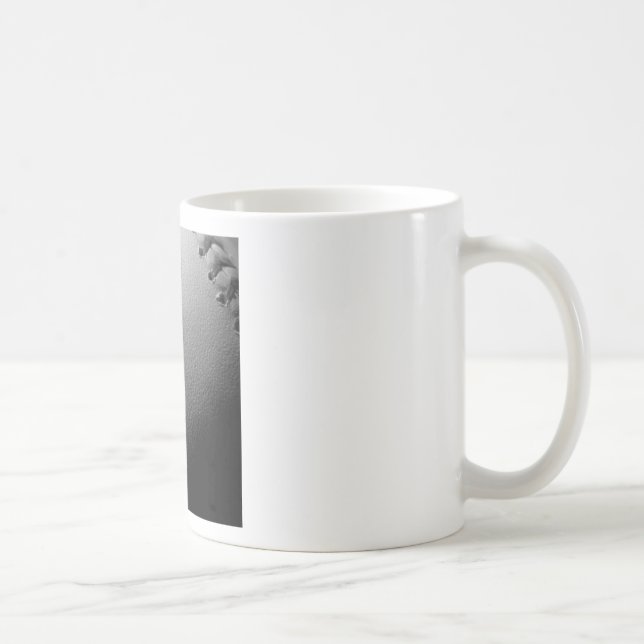 Caneca De Café Basebol Preto e Branco Fechado (Direita)