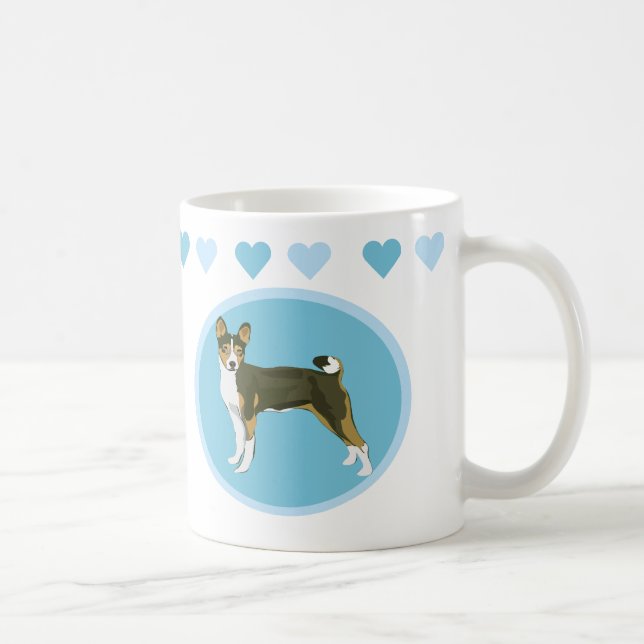 Caneca De Café Basenji (Direita)