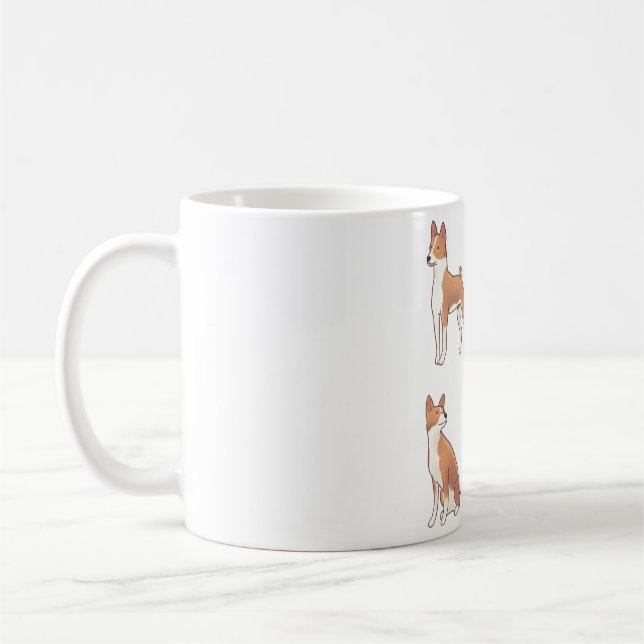 Caneca De Café Basenji Magic (Esquerda)