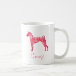 Caneca De Café Basenji Watercolor