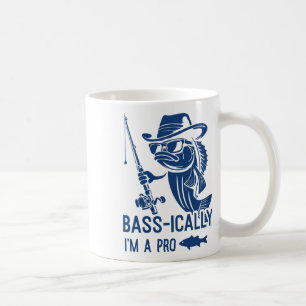 Caneca De Café Basicamente eu sou um pescador profissional engraç