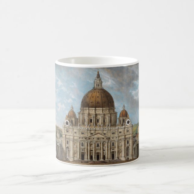 Caneca De Café Basilica de Peter, rua, na Cidade do Vaticano (Centro)