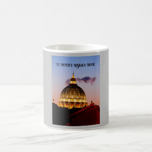 Caneca De Café Basilica Dome de rua Peter, Cidade Vaticano