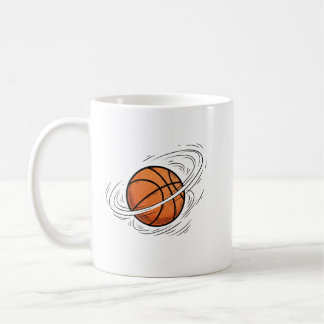 Caneca De Café Basketball Planet Saturn Space Illustration 