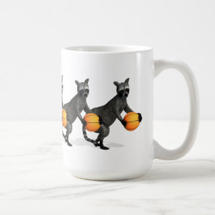 Caneca De Café Basketballer Raccoon