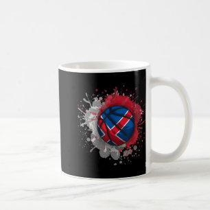 Caneca De Café Basquete com Bandeira da Islândia