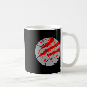 Caneca De Café Basquete Com Garra Vermelha