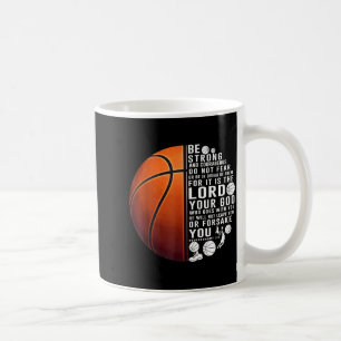 Caneca De Café Basquete Cristão Deuteronômio 31 6 Fé Design