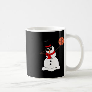 Caneca De Café Basquete Dabbing Snowman Light Christmas Basketb