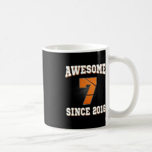 Caneca De Café Basquete de Aniversário de 10 Anos de 7 desde que