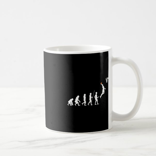 Caneca De Café Basquete de Evolução Humana (Direita)