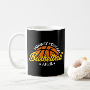 Caneca De Café Basquete de Janeiro a Fevereiro Abril Jogador Lega