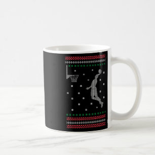 Caneca De Café Basquete Dunking Christmas Legal Sport Ugly X mas