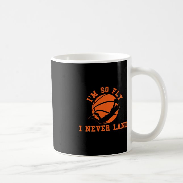 Caneca De Café Basquete, estou tão voando que nunca pouso o jogad (Direita)