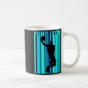 Caneca De Café Basquete feminino aniversário de 14 anos menino ma