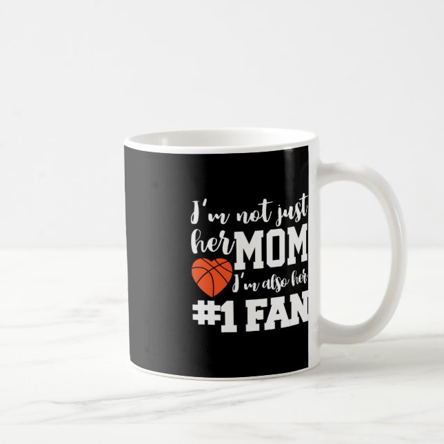 Caneca De Café Basquete Mãe Número Um Ventilador de Basquete Mães (Direita)
