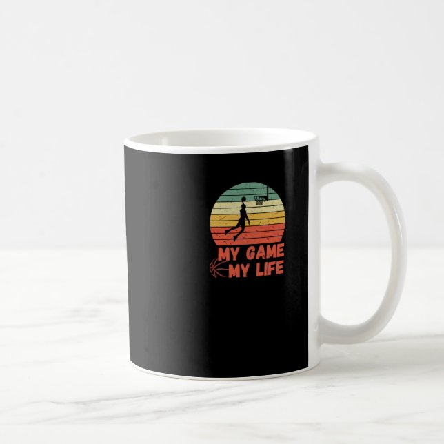 Caneca De Café Basquete Meu Jogo Minha Vida (Direita)